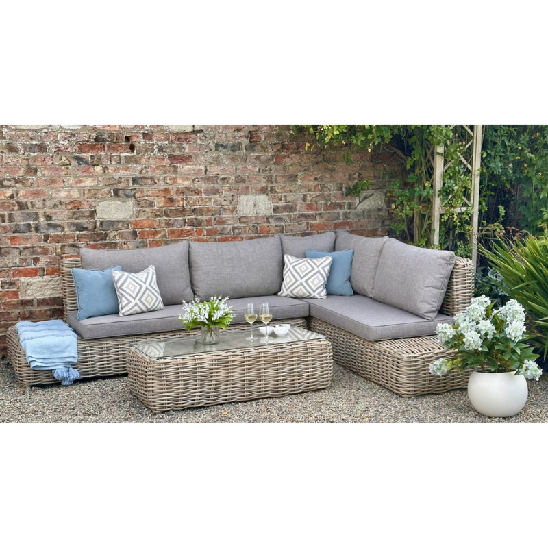 Amalfi Collection Outdoor Large Corner Set  including coffee table- 23912