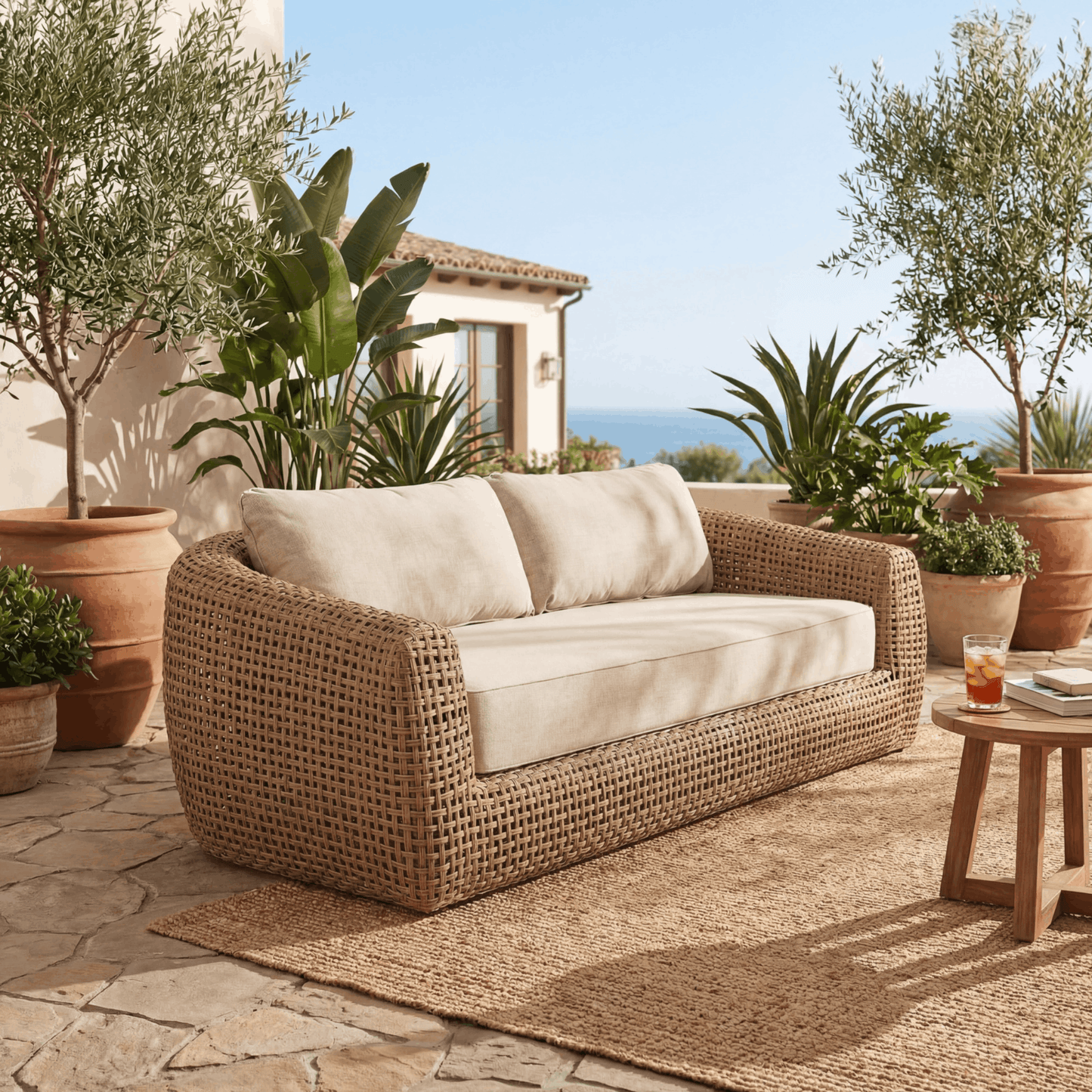 Bloom Collection Outdoor Sofa - Weather-resistant fabric - 24517